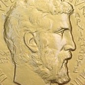 Archimède tel que représenté sur la médaille Fields